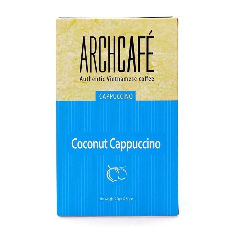 ARCHCAFE VỊ CAPPUCHINO DỪA, CHOCOLATE SỮA, CAFE SỮA ĐẶC DATE MỚI 2022