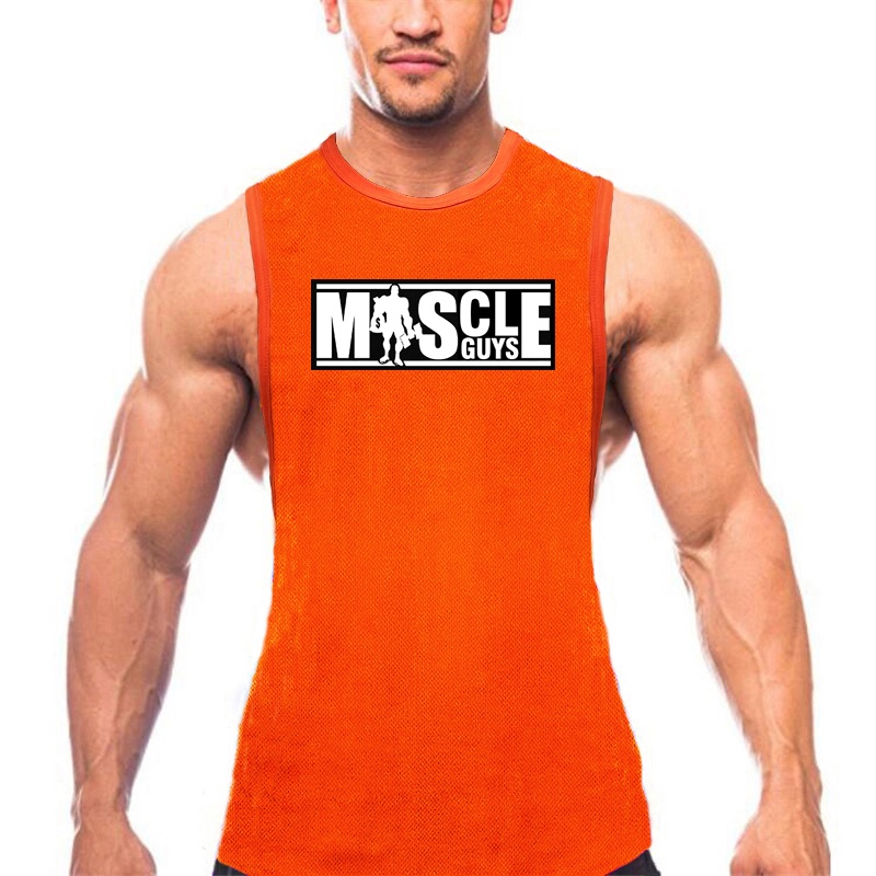 Áo Ba Lỗ Lưới Nhanh Khô Tập Thể Hình Thể Hình Thời Trang Mới Cho Nam