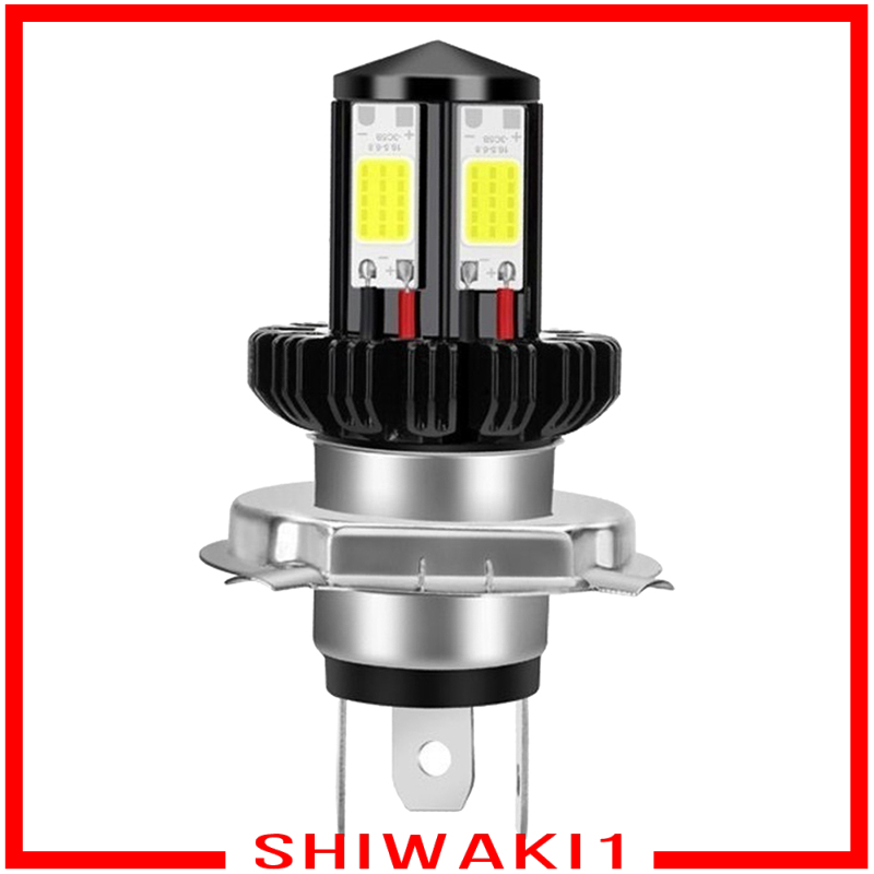[SHIWAKI1]Motorbike Motorcycle Headlight Bulbs LED Hi Lo beam 6000K White H4
