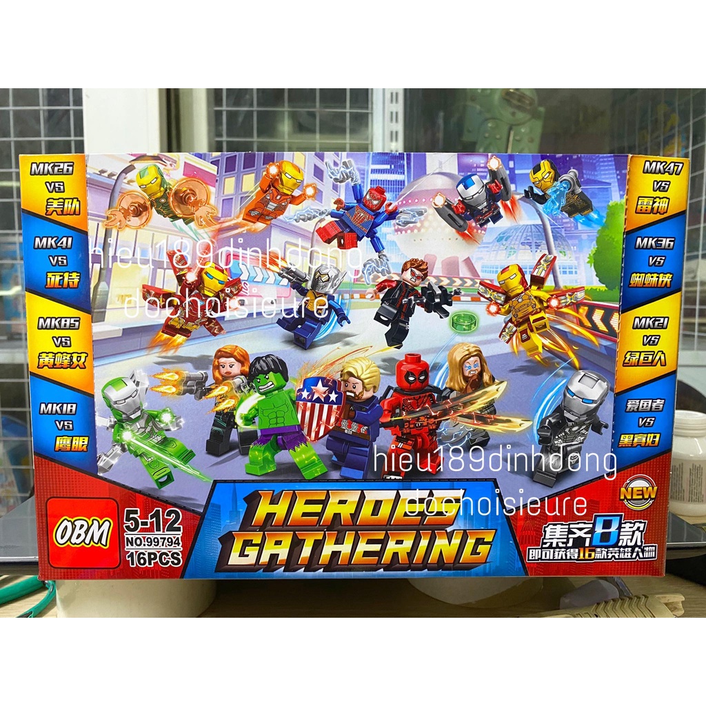Lắp ráp xếp hình 16 nhân vật siêu anh hùng 99794
