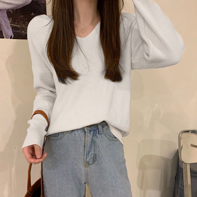 Áo sweater dạng rộng duyên dáng dành cho phái đẹp