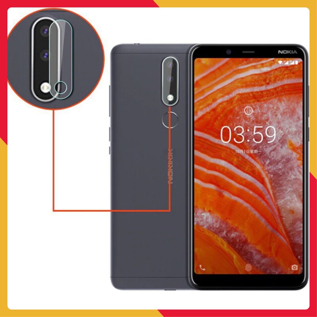 Miếng dán cường lực camera Nokia 3.1 Plus 2018