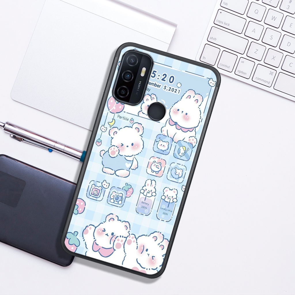 Ốp Lưng Oppo A15 - A52 - A53 - A92 , In Hình "Lovely Bear". Đẹp, Bền, Màu Sắc Bắt Mắt.