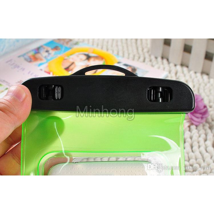 Túi chuẩn chống nước khóa chân không cho mọi điện thoại dưới 5.7 inch (Màu cam) - H_Shop_VN