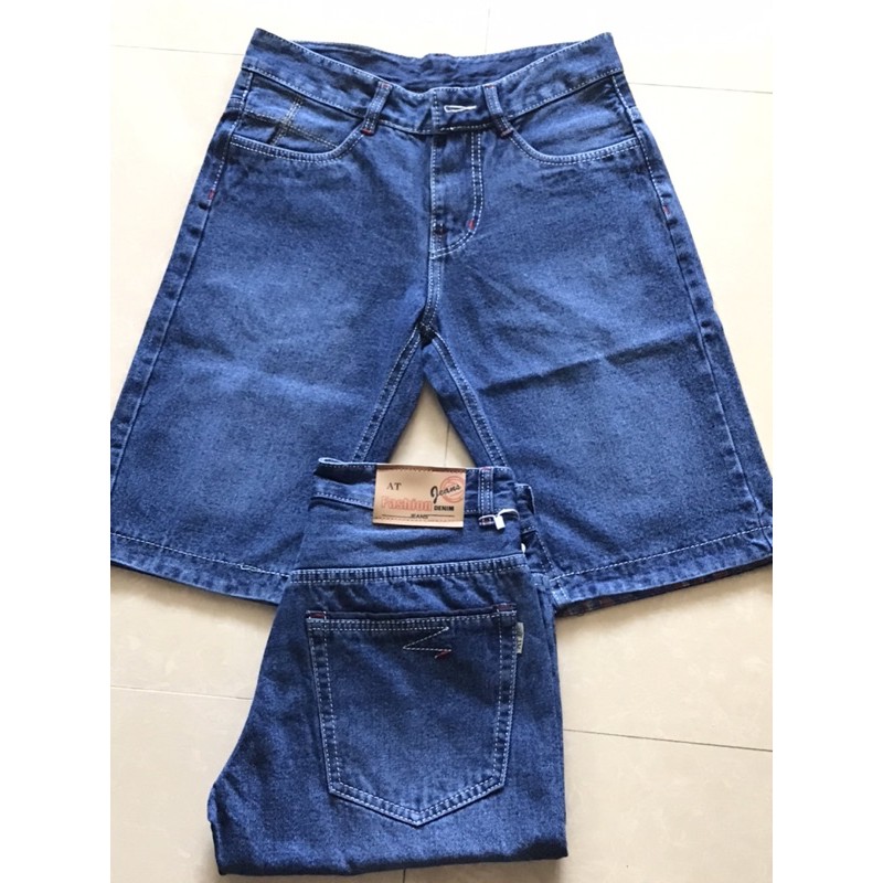 Quần short jean nam basic chất liệu cotton dày dặn, hợp thời trang QS04
