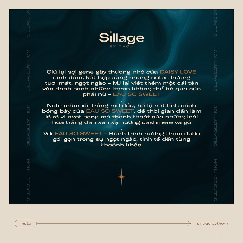 M A R C J A C O B S DAISY LOVE EAU SO SWEET EDT | Mẫu thử nước hoa nữ