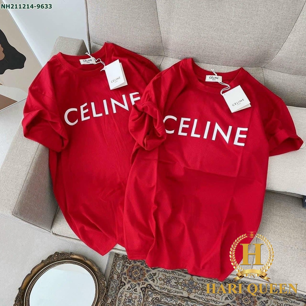 Áo thun tay lỡ form rộng unisex nam nữ unisex Celine siêu đẹp
