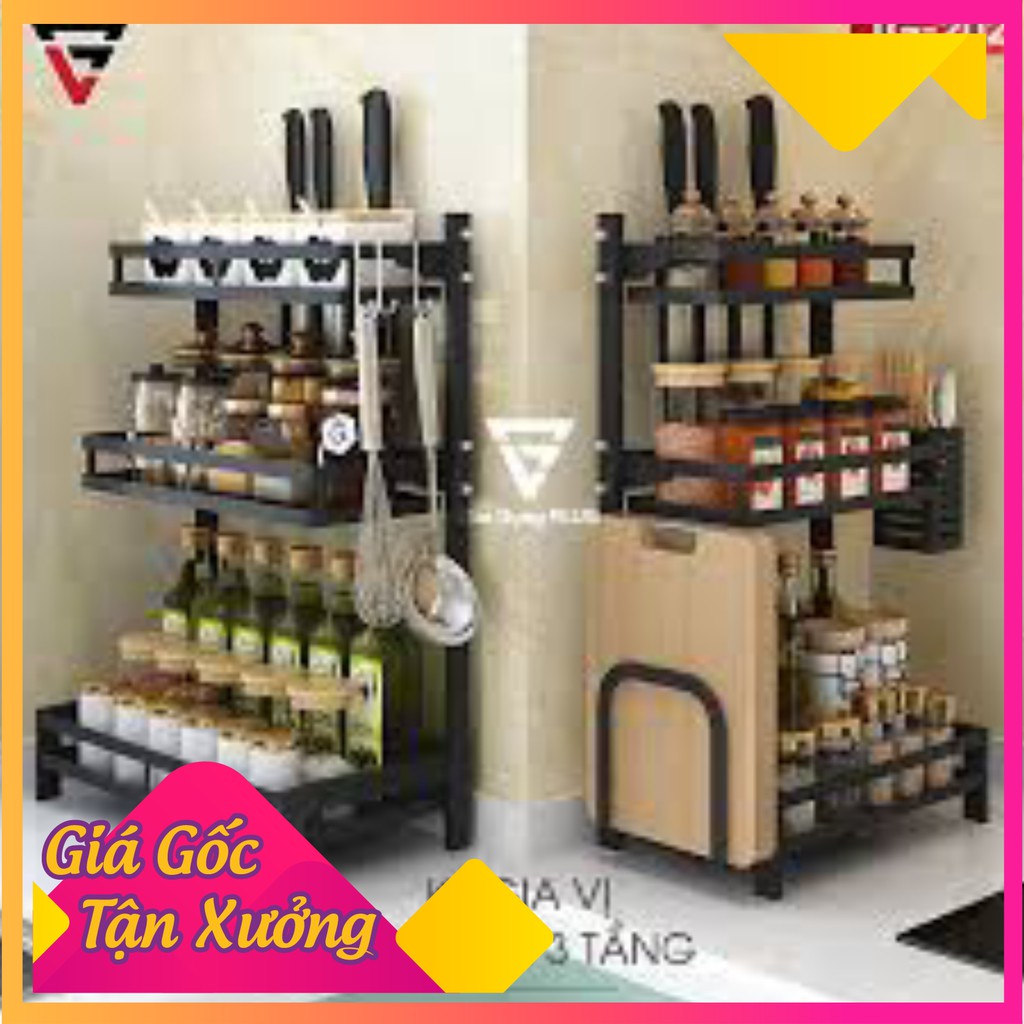 Kệ gia vị ☀️FREESHIP ☀️ kệ 2 tầng đa năng đựng gia vị, dao thớt, đũa thìa chất liệu thép sơn tĩnh điễn cao cấp | BigBuy360 - bigbuy360.vn