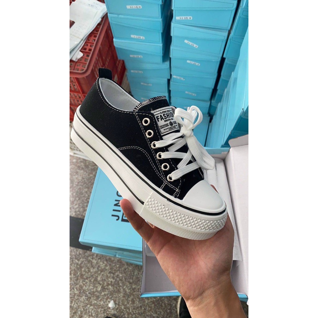 Giày thể thao Nữ Snaeker Đế Độn 4CM dễ phối đồ