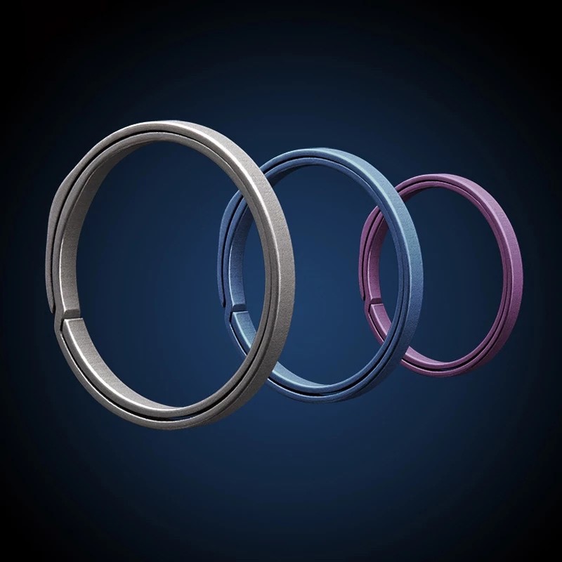 Móc Chìa Khóa Bằng Hợp Kim Titan Màu Xám TC4 20mm/26mm/33mm