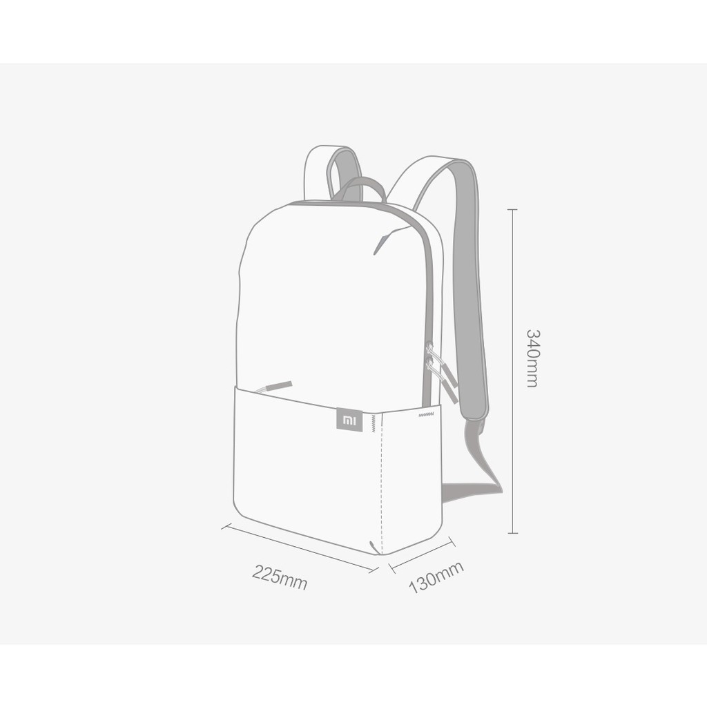 Balo Xiaomi mini màu sắc thời trang thể tích 10 lít/ 20 lít