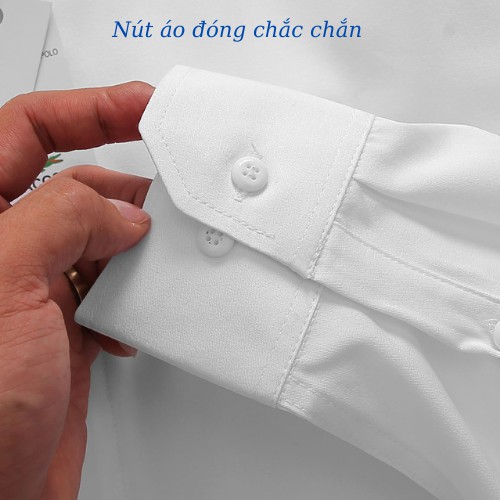 Áo sơ mi nam tay dài ,công sở với chất liệu vải cotton lụa mềm mịn cao cấp
