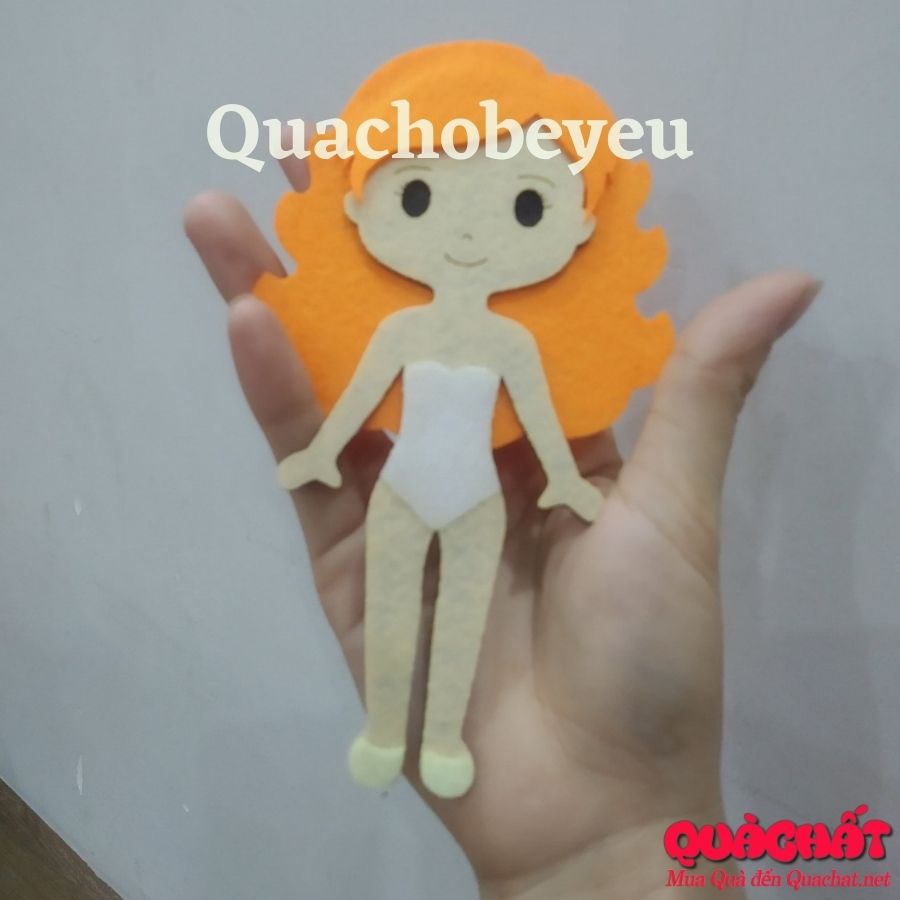 Đồ chơi búp bê vải cho bộ Sổ tay thiết kế, Thiế kế thời trang 4 mùa, Sách vải một ngày bé gái, Sách vải nghề nghiệp