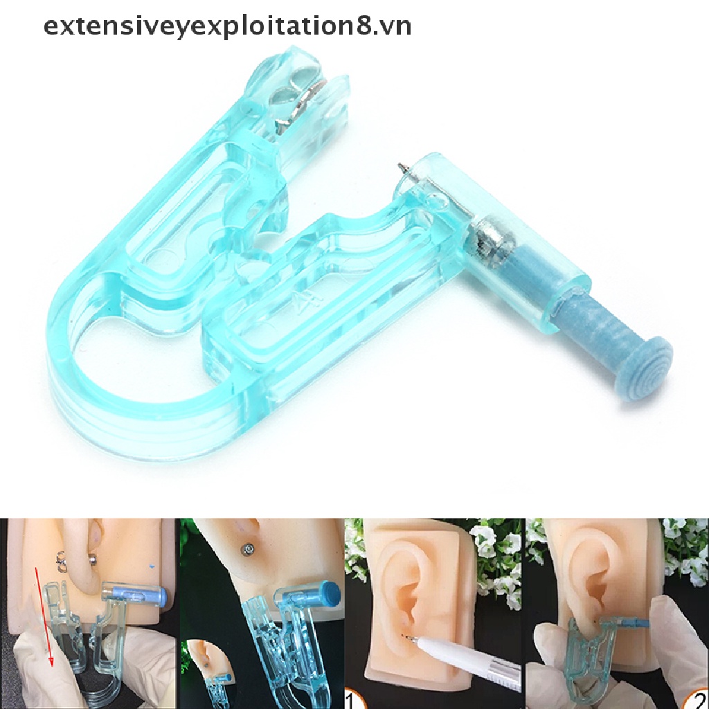 1 Bộ Dụng Cụ Xỏ Khuyên Tai An Toàn Không Đau