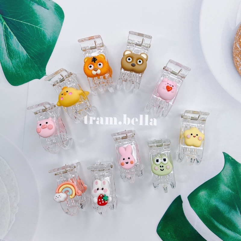 Kẹp tóc càng cua kiểu hàn quốc kẹp tóc hình thú tram.bella