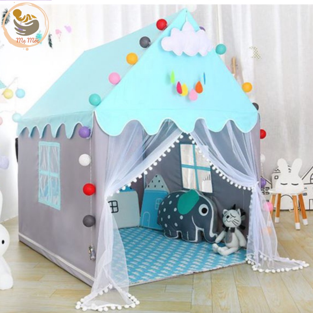 Lều Vải Cho Bé, Lều Công Chúa, Hoàng Tử Cho Bé, Có Rèm Che Phong Cách Hàn Quốc Siêu Xinh, Shop Mẹ Môc