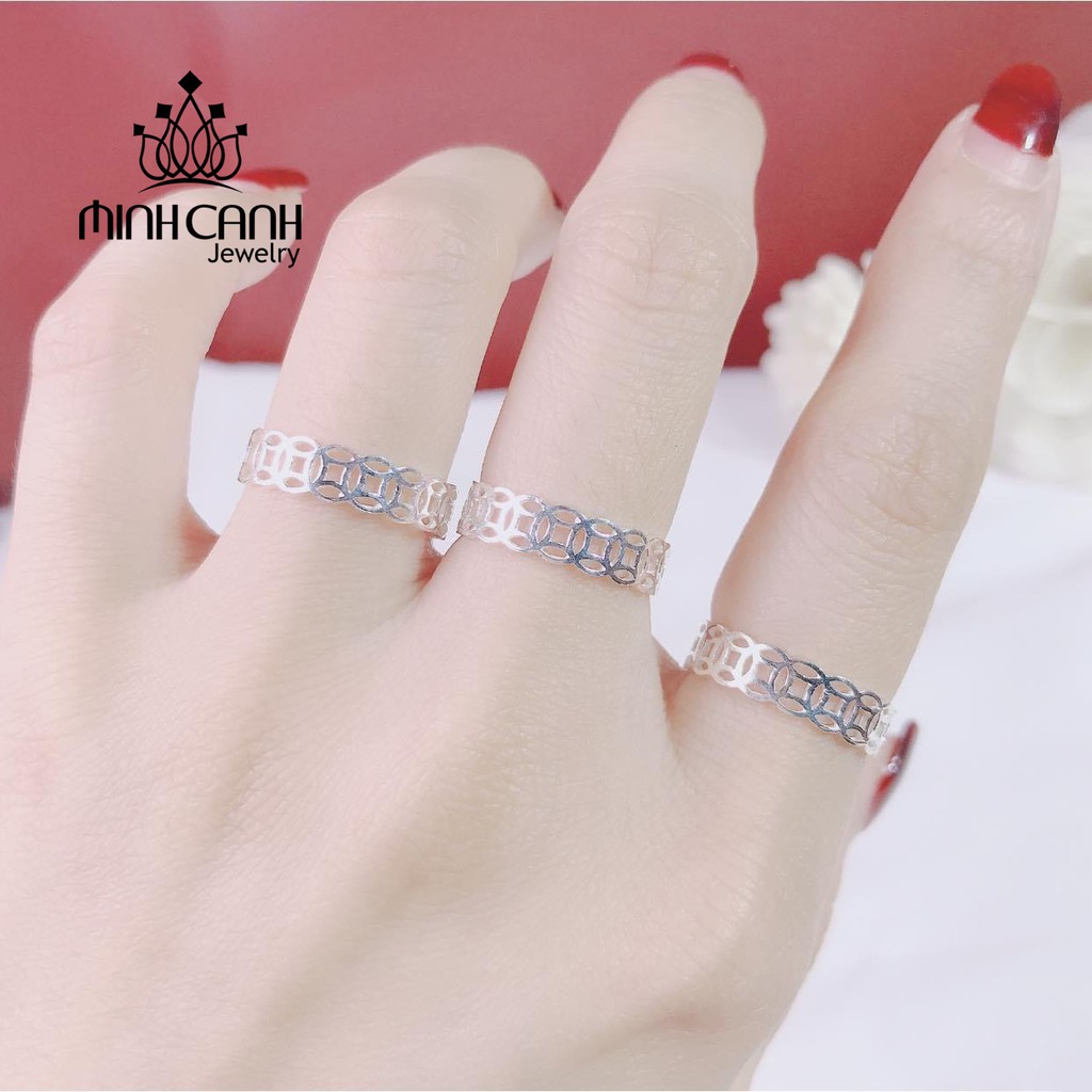 Nhẫn Kim Tiền Bạc Loại Trơn May Mắn Tài Lộc - Minh Canh Jewelry