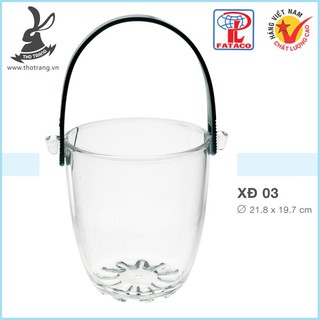 [h2kshop.vn] Xô Đá XD03 Nhựa Trong Acrylic Cao Cấp Fataco Việt Nam