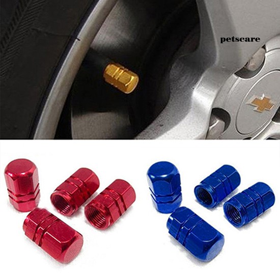 4 Nắp van bánh xe hơi làm từ hợp kim nhôm chất lượng cao