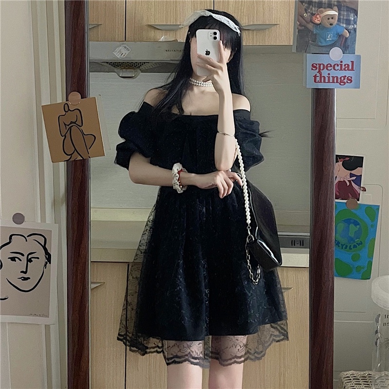 Đầm Công Chúa Mùa Hè Phối Ren Lưới Thắt Nơ Phong Cách Ngọt Ngào Phong Cách Mới Cho Bé Gái