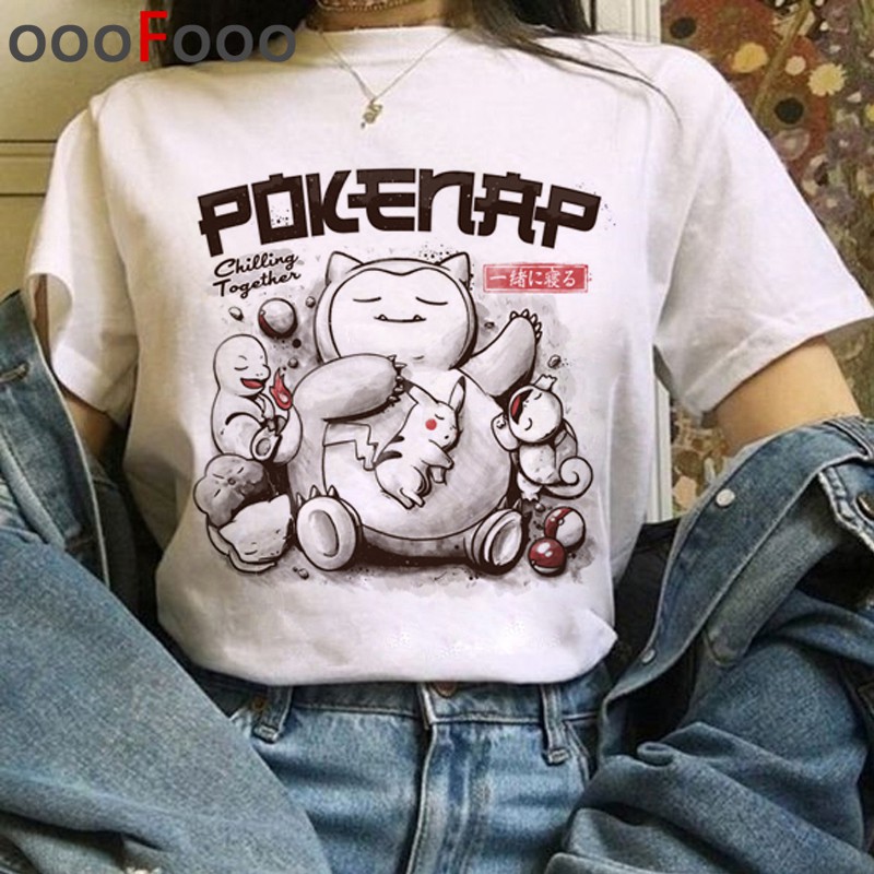HOT- Áo thun pokemon go pikachu cotton oversized harajuku tee tshirt - siêu chất