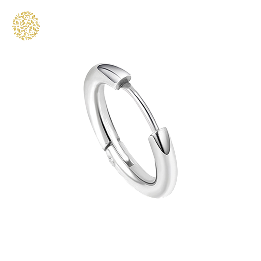 Hoa tai hình tròn bằng inox chống dị ứng cho nam &amp; nữ