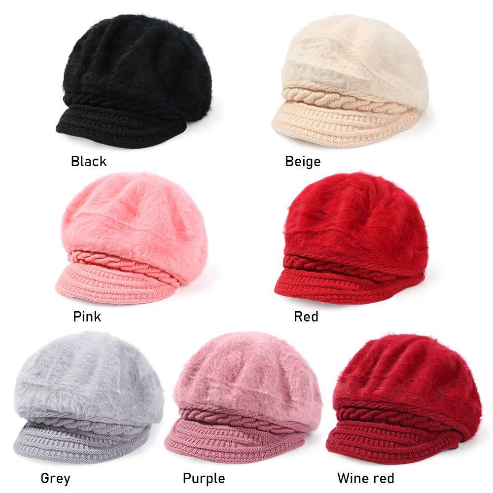 Mũ Beret Dệt Kim Phối Lông Nhung Phong Cách Vintage Dành Cho Nữ
