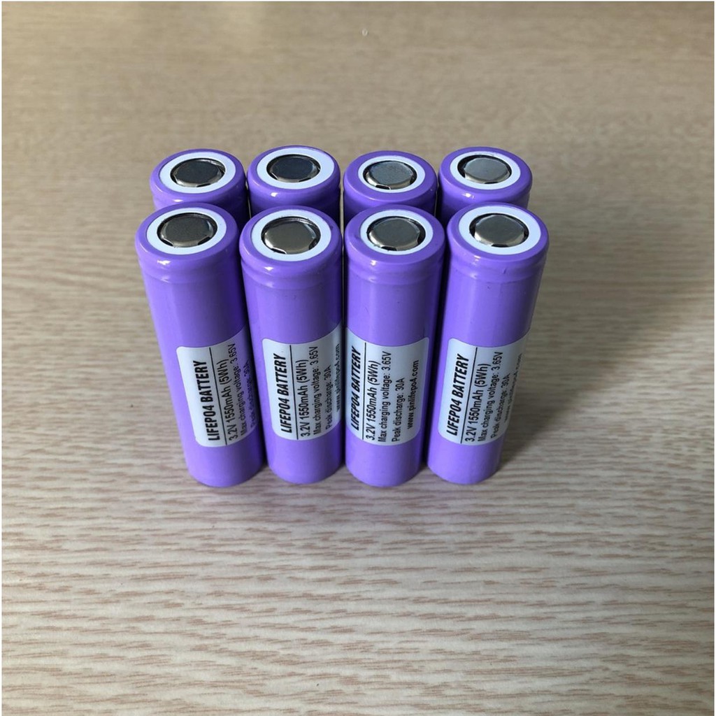 Pin sắt 18650 1500mA LifePO4 thay thế acquy xe máy
