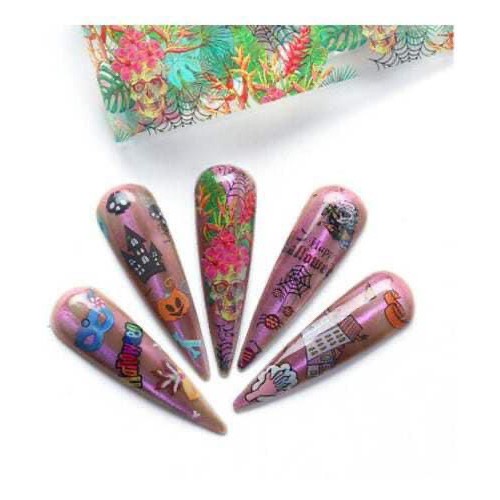 Foil dán móng hoạ tiết hallowen Thiên Di Nail