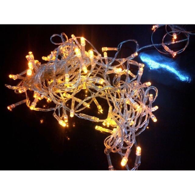 Dây đèn led trang trí dài 10 mét 100 led cắm điện có 8 chế độ nháy