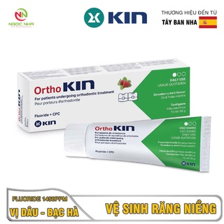 Kem đánh răng cho răng chỉnh nha, răng niềng Ortho Kin 75ml Tây Ban Nha