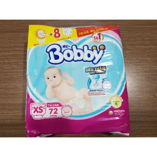 Tã dán sơ sinh Bobby size XS70