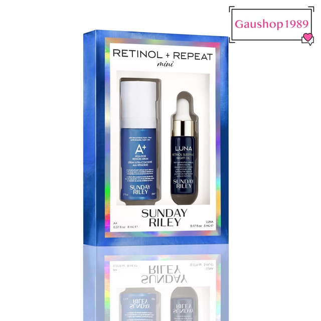 [SUNDAY RILEY, Mini] Set dưỡng da chống lão hoá SUNDAY RILEY Retinol + Repeat Mini