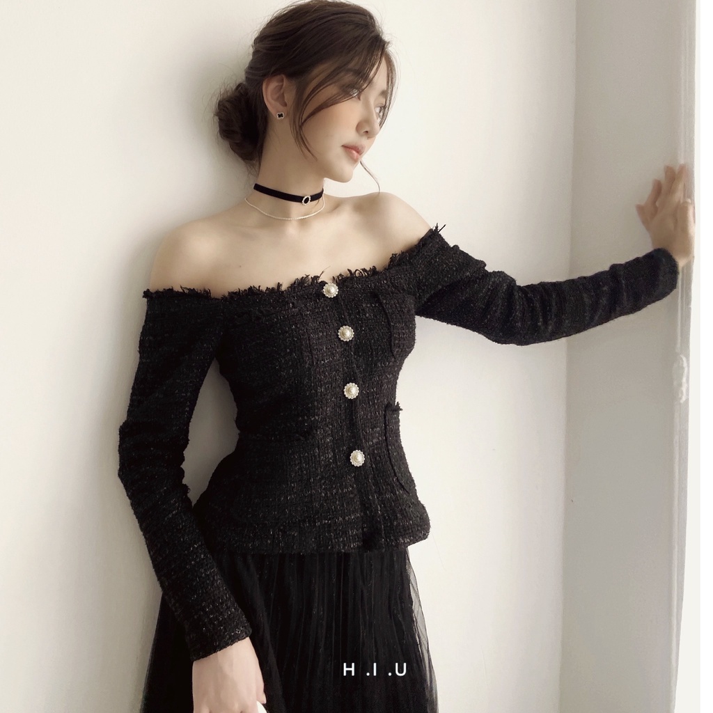  Áo Rosi Tweed hàn ánh kim H.I.U ROOM , HIU desgin 2021 | BigBuy360 - bigbuy360.vn