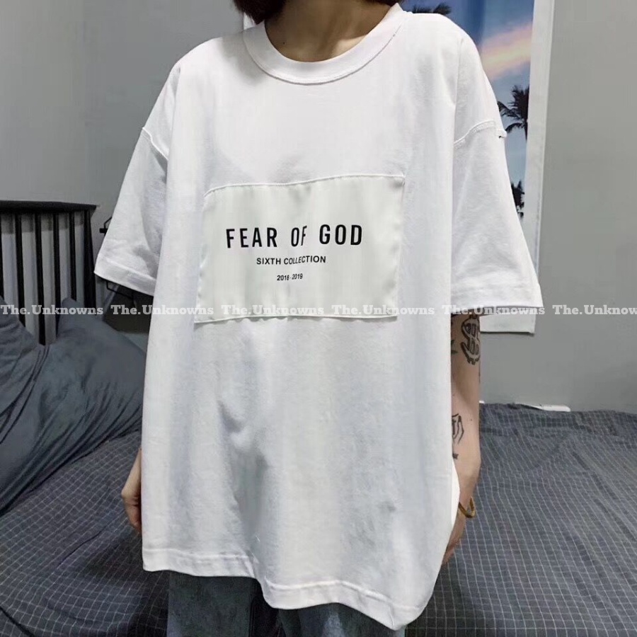 ⚡️[BEST QUALITY]⚡️ Áo Thun Fear of God Sixth Collection T-shirt White,Áo thun FOG cao cấp full túi tag