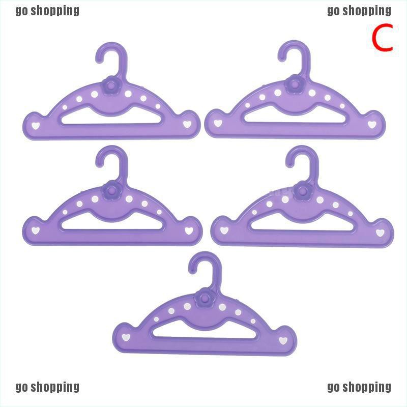 {go shopping}5pcs Hangers doll clothes accessories hanger fit 18 inch doll &amp;43cm doll