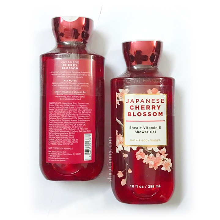 Sữa tắm dưỡng ẩm Japanese Cherry Blossom hương thơm nồng nàn tươi trẻ - Bath & Body Works 295ml - Chính hãng Mỹ