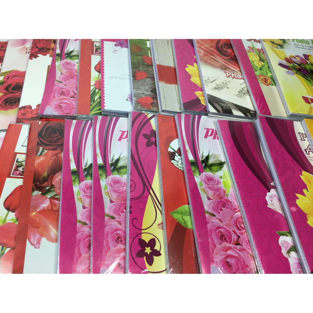 Album ảnh 10x15cm, 13x18cm, 15x21 cm (bìa dẻo Lưu trữ được 40 hoặc 60 ảnh)