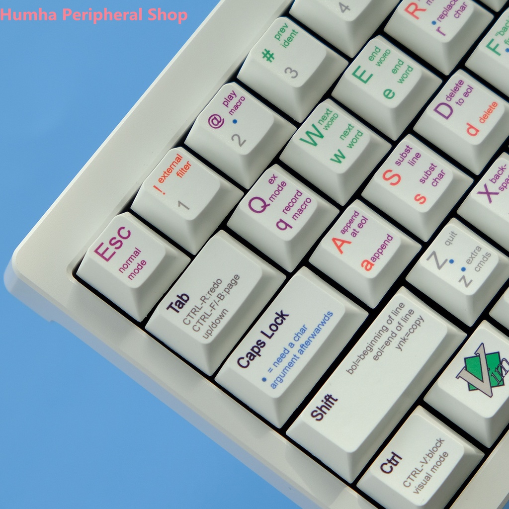 Humha VIM Nắp Bàn Phím Cơ Chất Liệu PBT Nhuộm Màu Cherry profile Cá Tính
