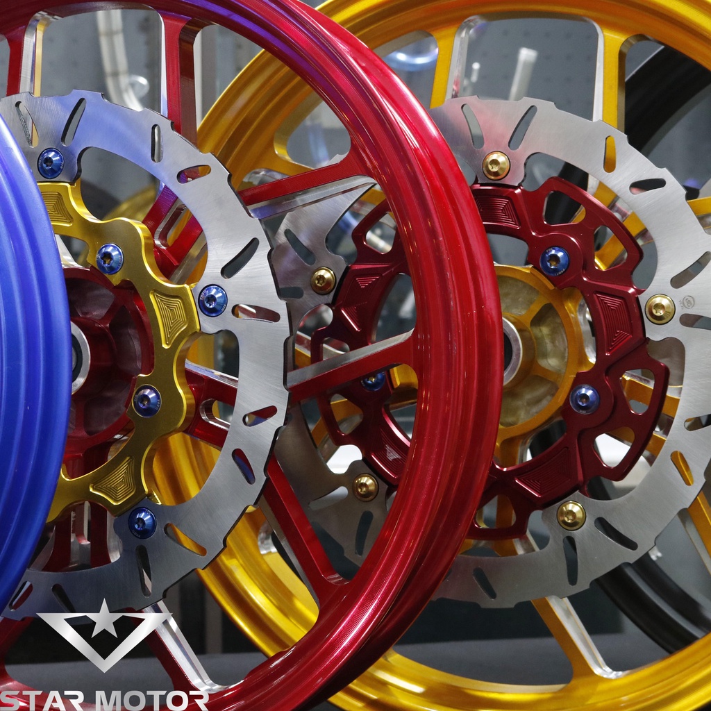 Vành Asio nhôm CNC bản lớn 3.5 - 4.5 dành cho Exciter 150