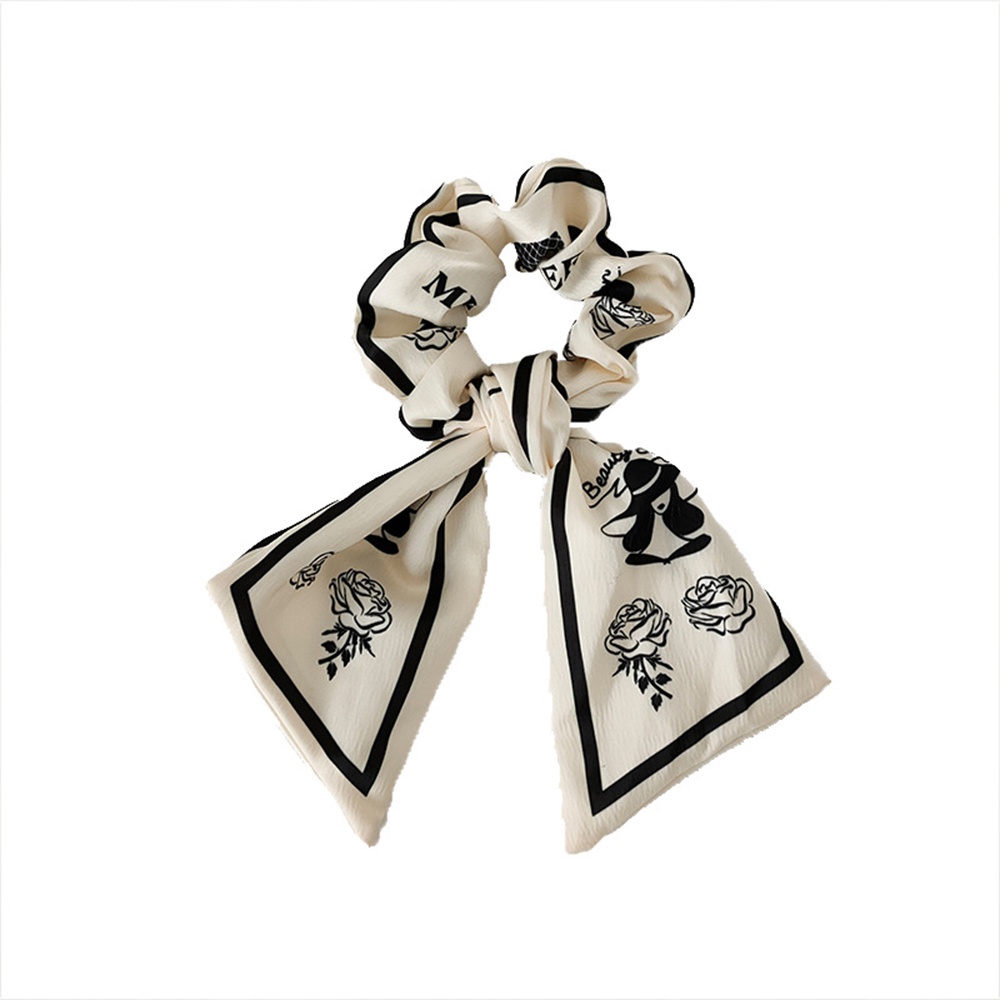 Dây Buộc Tóc Thắt Nơ Phong Cách Retro Sáng Tạo Cho Nữ