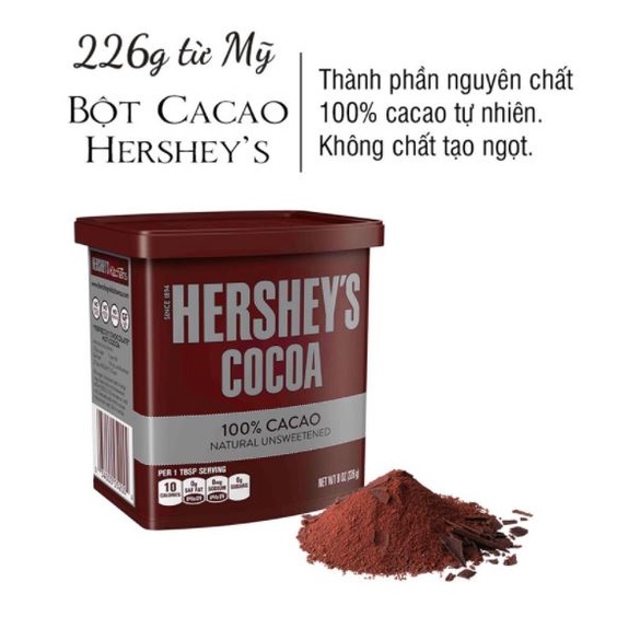 Bột Cacao Hershey's Cocoa Powder 226gr