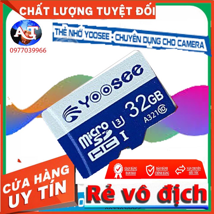 Thẻ Nhớ 64gb 32gb  u3 MicroSDHC Yoosee Ultra chuyên dùng cho camera ip camera giám sát không dây