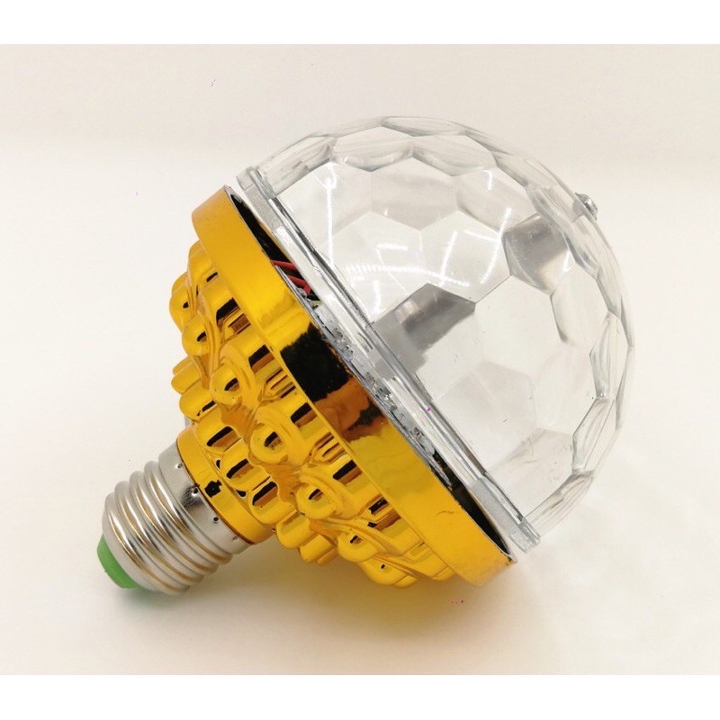 đèn led pha lê 7 mầu tự xoay đui tròn | BigBuy360 - bigbuy360.vn