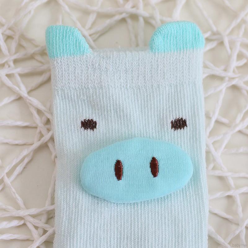 Vớ cotton cao cổ in họa tiết con heo xinh xắn dành cho các bé