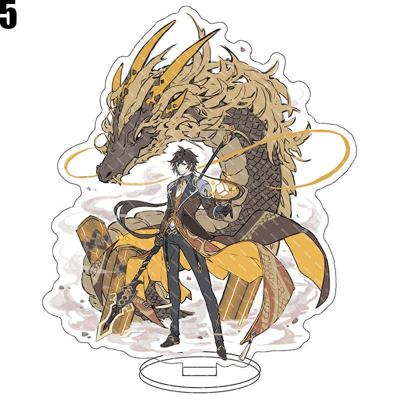 Mô hình Genshin Impact kiểu đứng bằng acrylic cao cấp