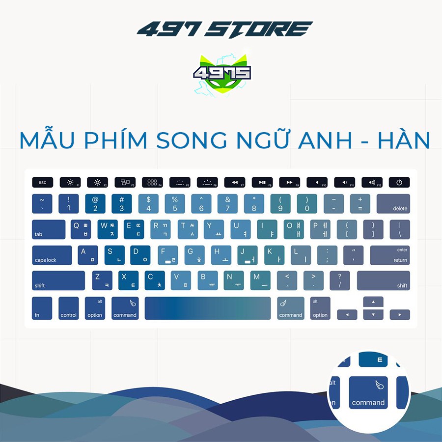 Sticker Decal Dán Phím Song Ngữ - Nhiều Ngôn Ngữ - Thiết Kế Theo Yêu Cầu - Dán Nhiều Dòng Máy