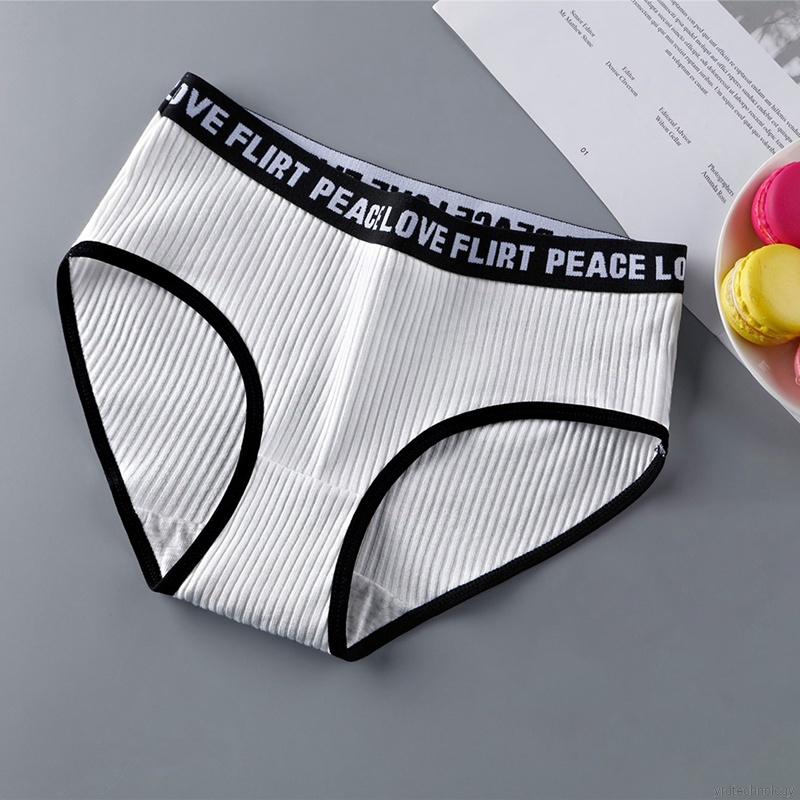 Women Comfort Breathable Letters Waist Yoga Girl Panties | WebRaoVat - webraovat.net.vn