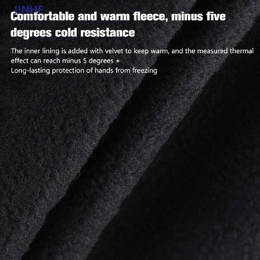 Găng Tay Chạy Xe Đạp Chống Nước Có Thể Chạm Màn Hình Cảm Ứng JINHF