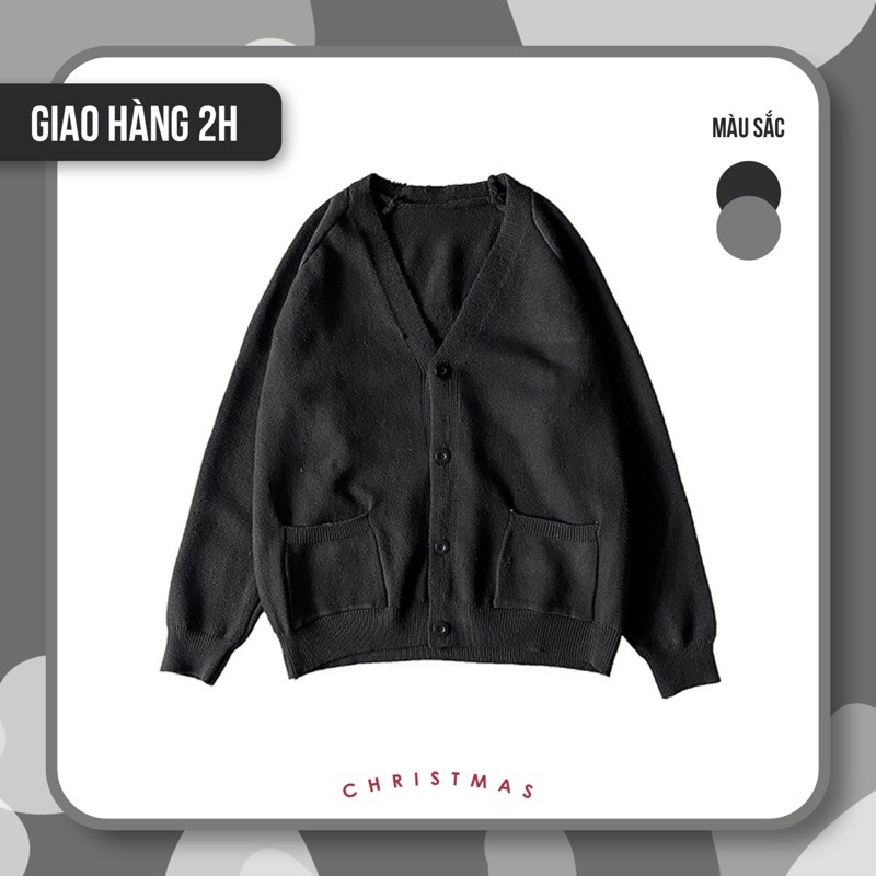 [CÓ SẴN] Áo khoác len Cardigan unisex